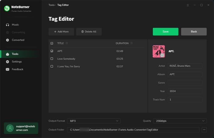 Tags Editor